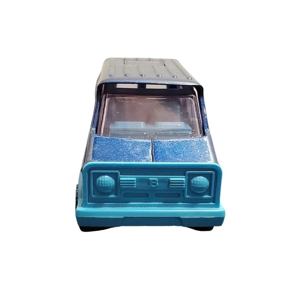 Vintage Buddy L Brute Blue Diecast Van‎ Japan Bubble Window Retro Toy
